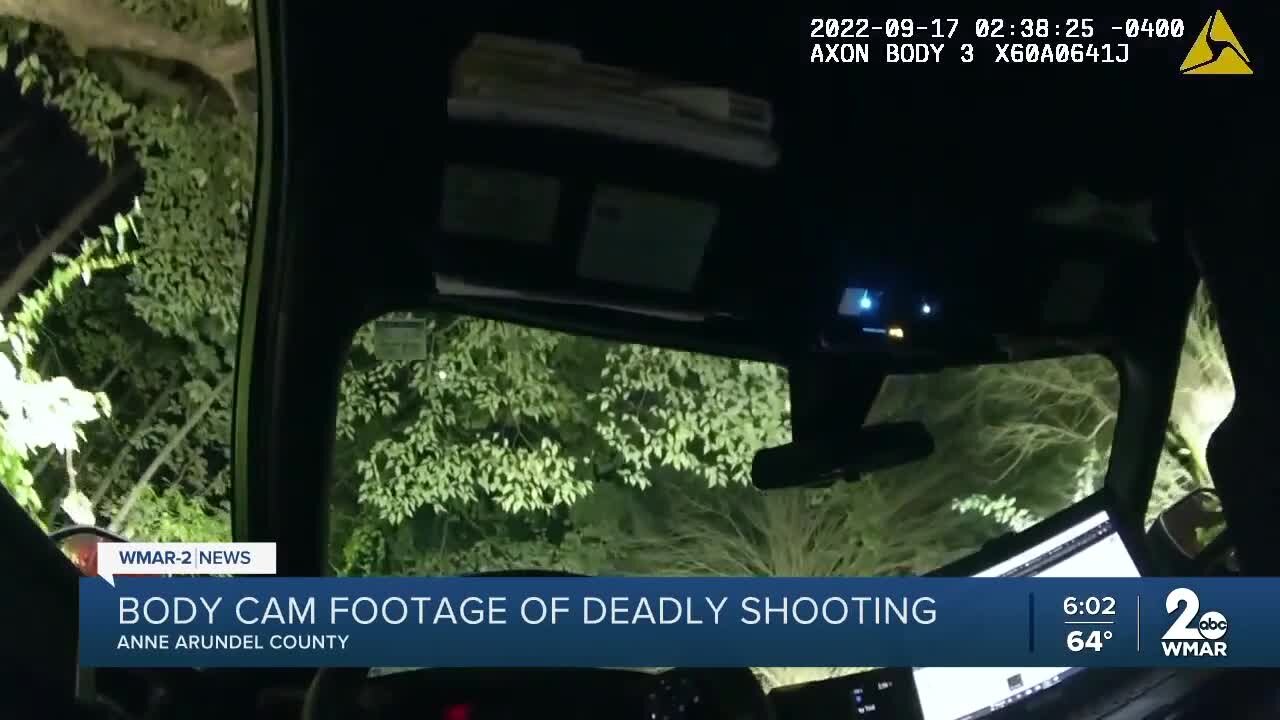 Bodycam footage released of Anne Arundel Co. police shooting armed man in woods