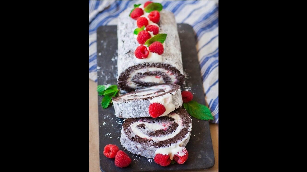 5 Min Cake swiss roll Frying Pan !delicious & tasty Swiss Roll