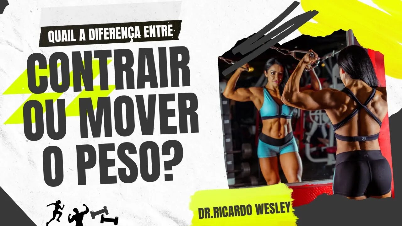 HIPERTROFIA: qual a diferença do foco em contrair a musculatura e só mover o peso? #hipertrofia