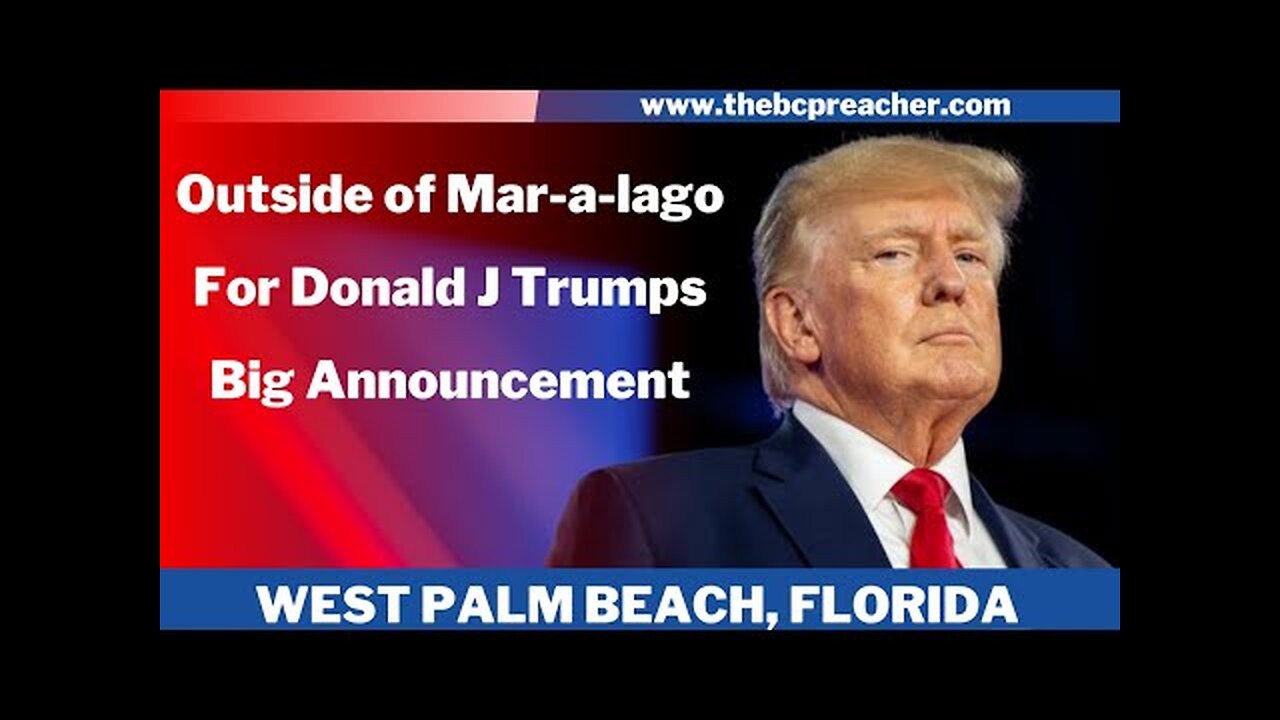 Outside of Mar-a-lago For Donald J Trumps Big Announcement #trump #trump2024 #presidentialrun