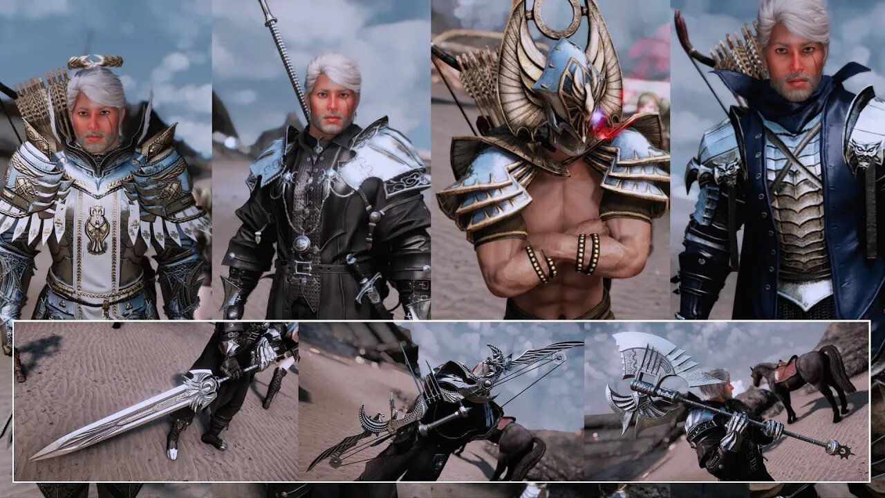 Skyrim [Kirax] Project Vindictus Vol.3 (Male Armor and Weapons) SMP SE