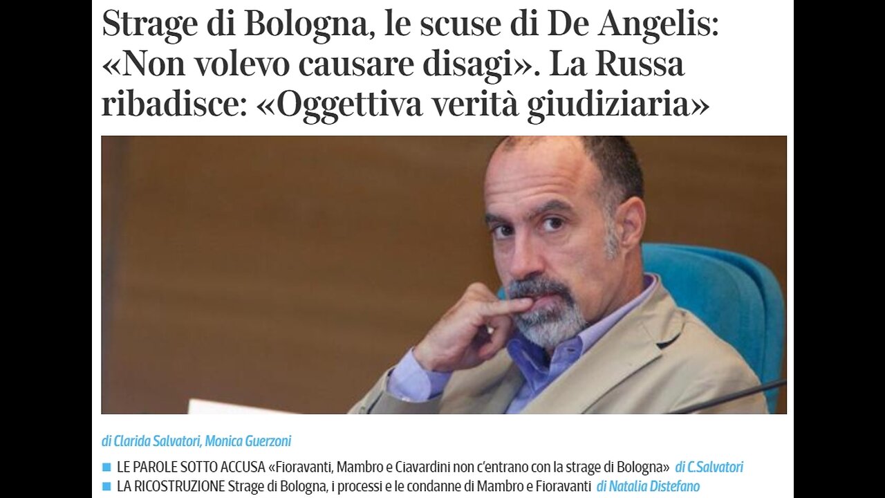 Il caso De Angelis - 7 agosto 2023