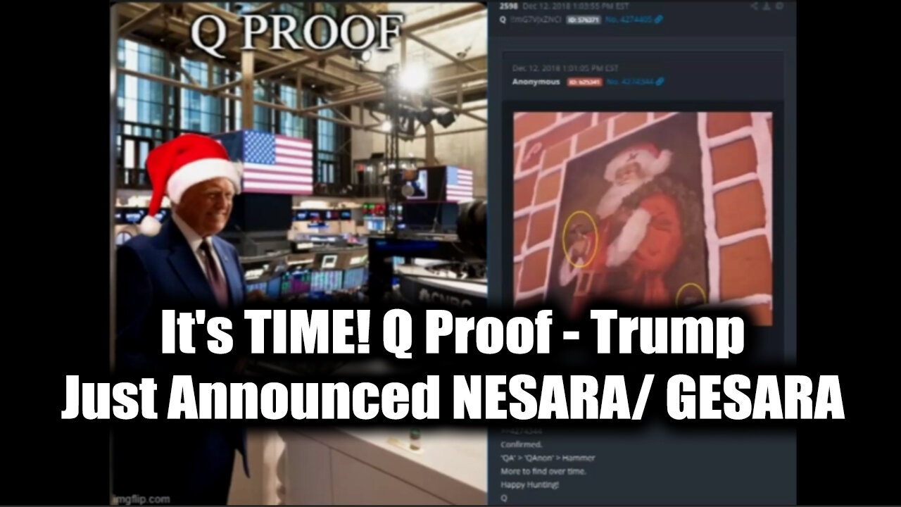 It's Time! Q Proof - Trump Just Announced Nesara  Gesara