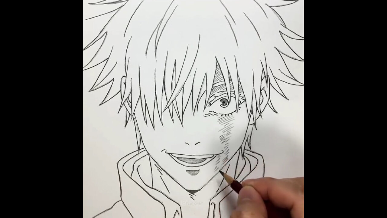 How to Draw Gojo Satoru JUJUTSU KAISEN.