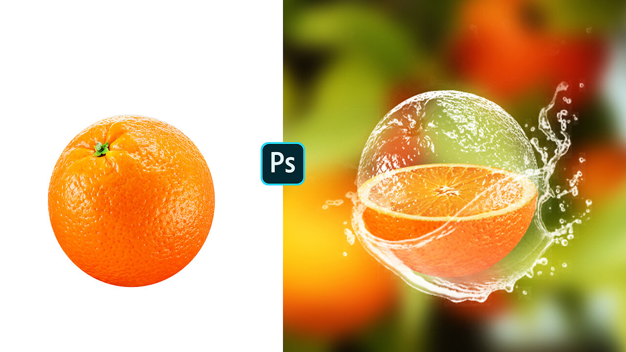 Transparent Effect in Photoshop | Transparent Orange Manipulation | Pixitz Studio