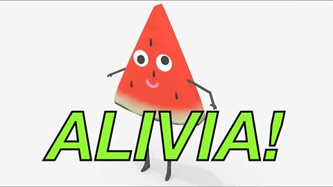 Happy Birthday ALIVIA! - WATERMELON Birthday Song