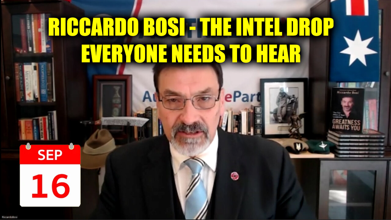 Riccardo Bosi Sept 16 - The Intel Drop Everyone Needs to Hear