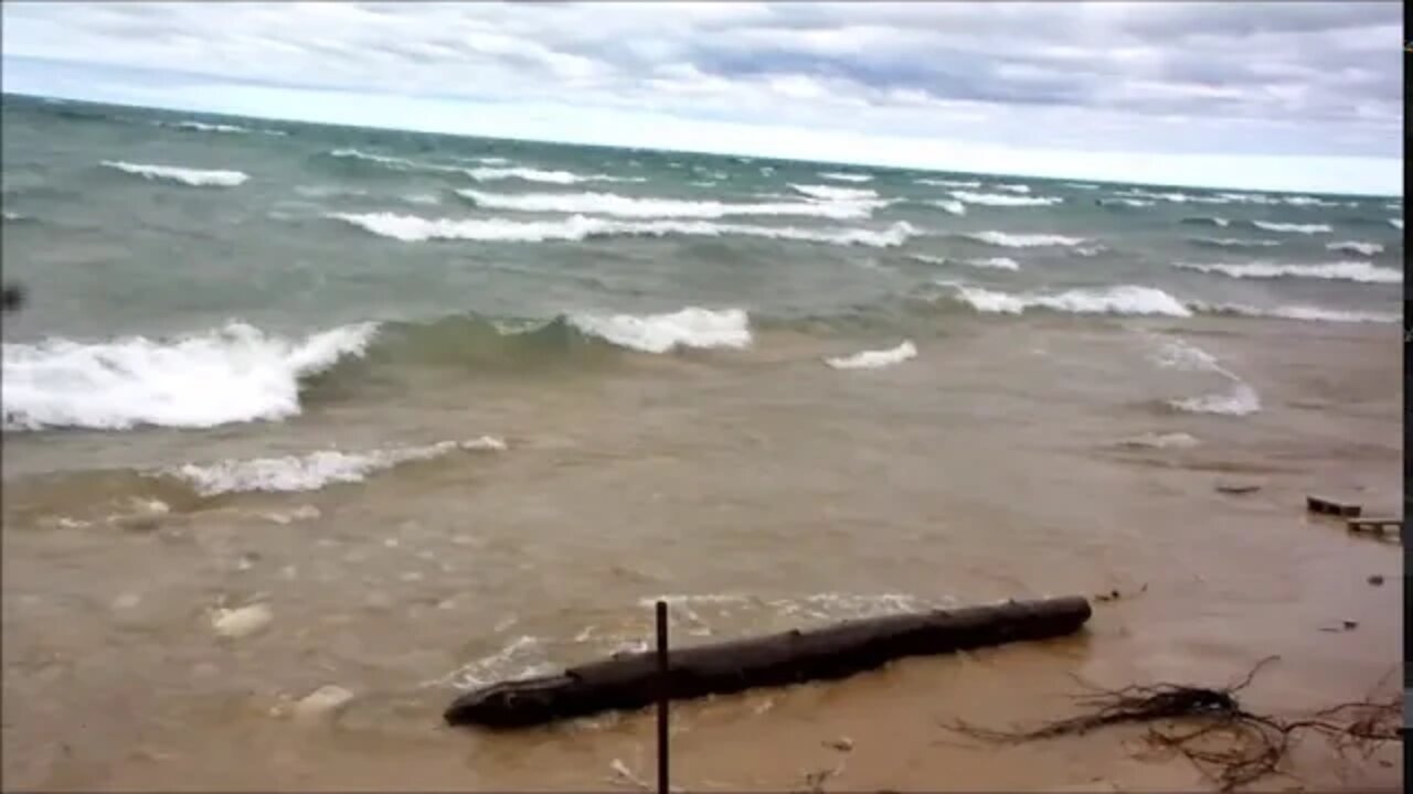 Cristobal Hits Lake Michigan Beaches