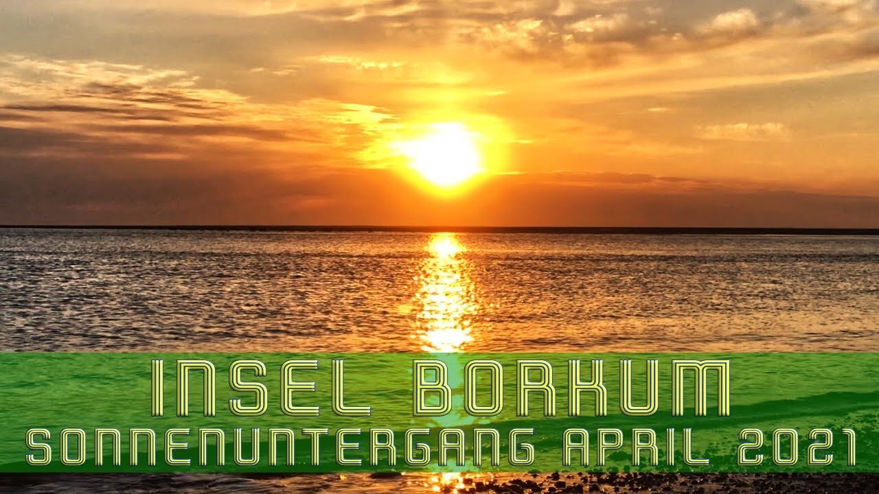 Insel Borkum Sonnenuntergang (April 2021) - 27.04.2021