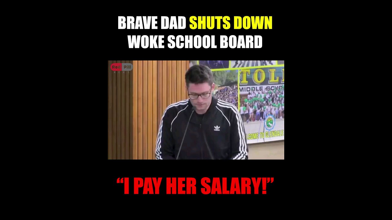 California father refused to let the woke school board silence him and not let his voice be heard.