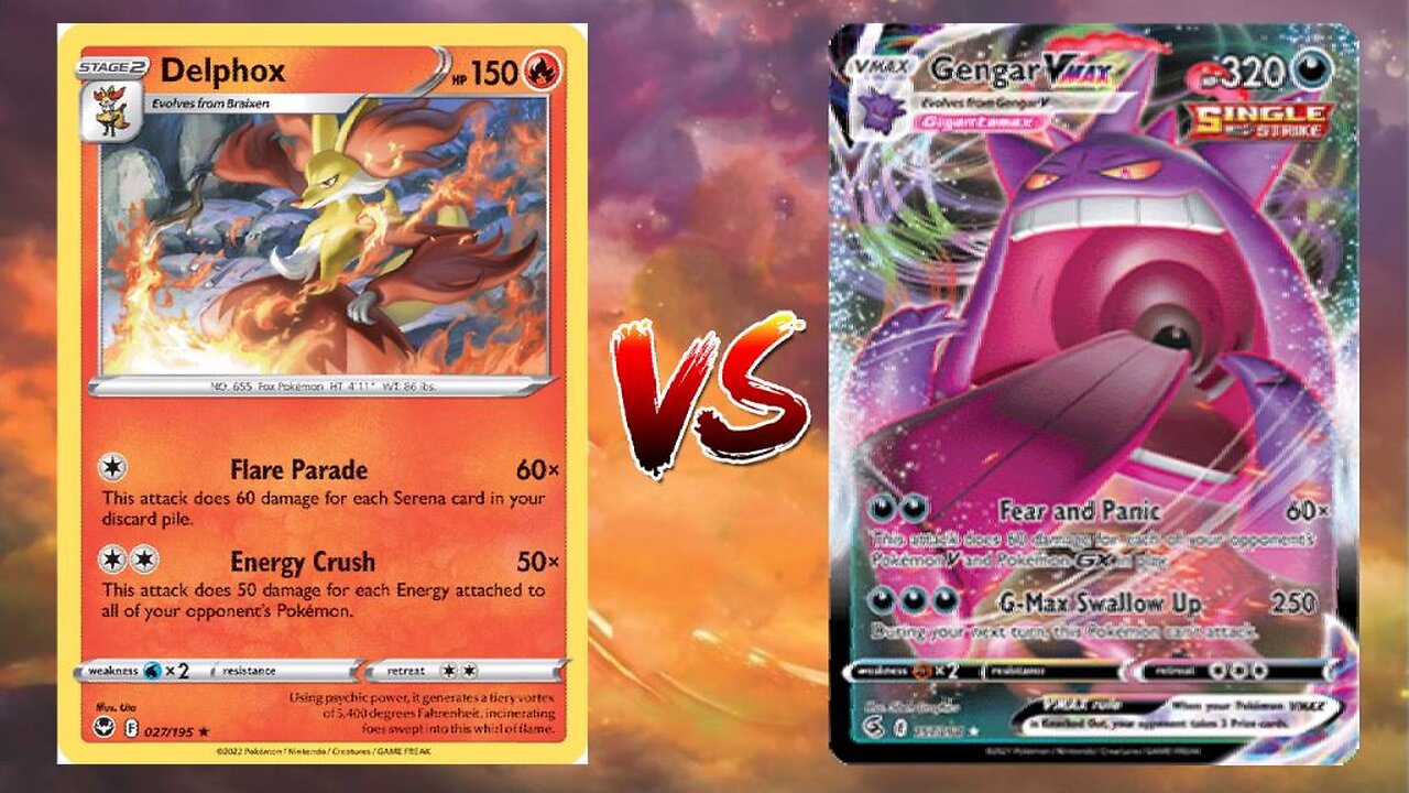 Pokemon TCG Live Delphox Kirlia VS Single Strike Gengar VMAX Houndoom!!