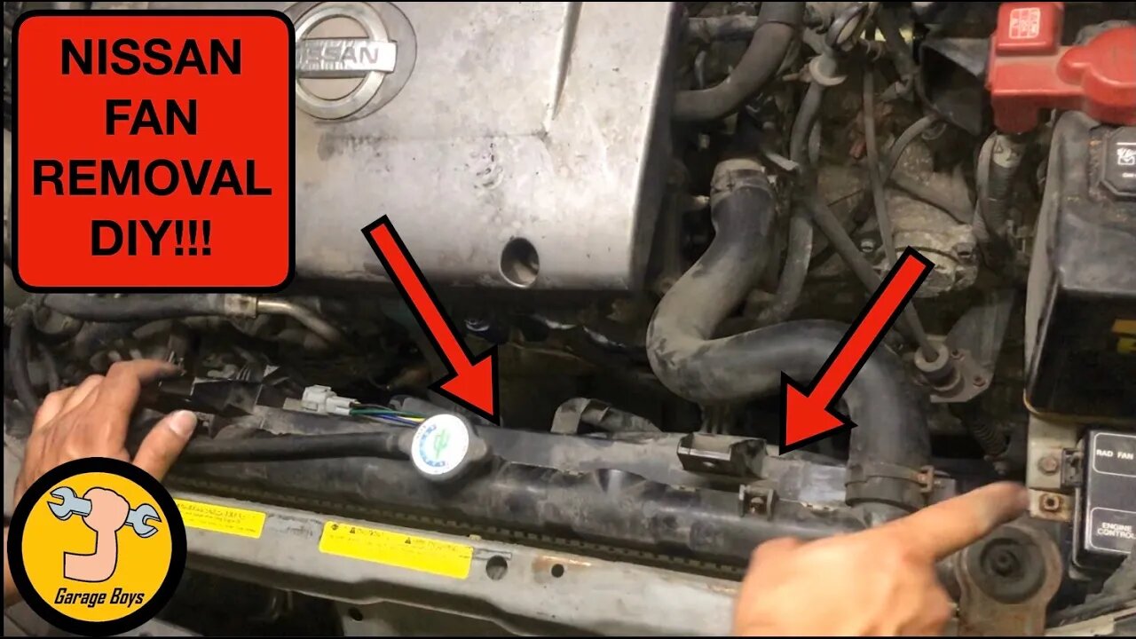 Nissan Maxima radiator fan removal