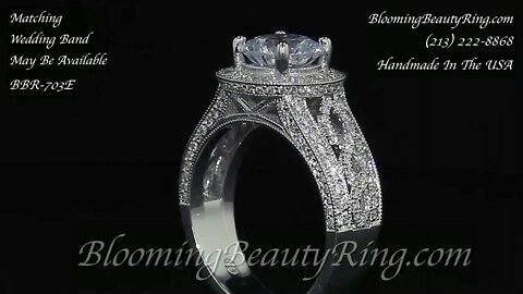 BBR-703 Diamond Engagement Ring By BloomingBeauyRing.com