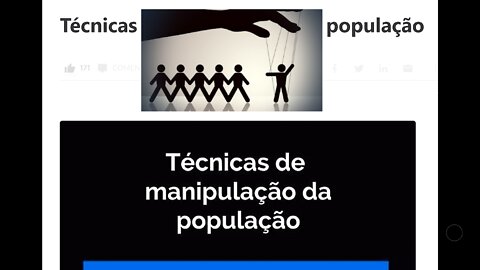 As técnicas de manipulação da população