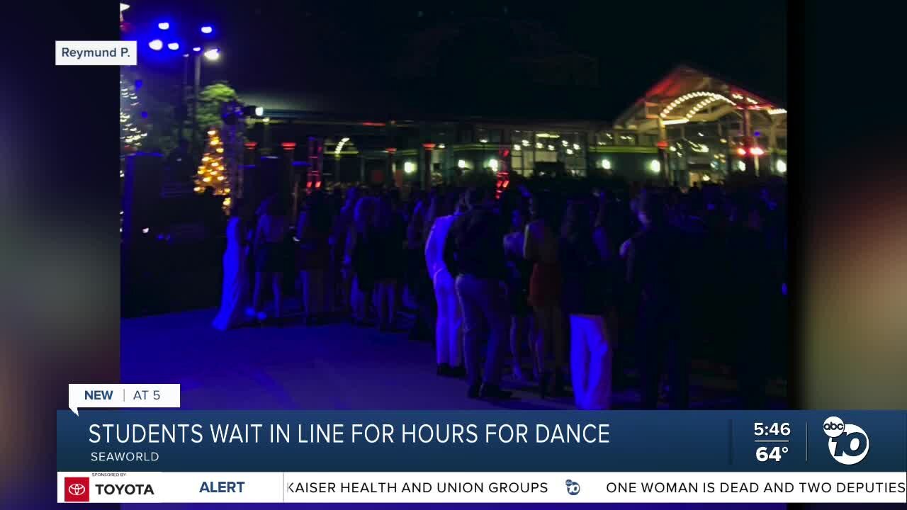 Otay Ranch High School students wait in line for hours for Homecoming Dance