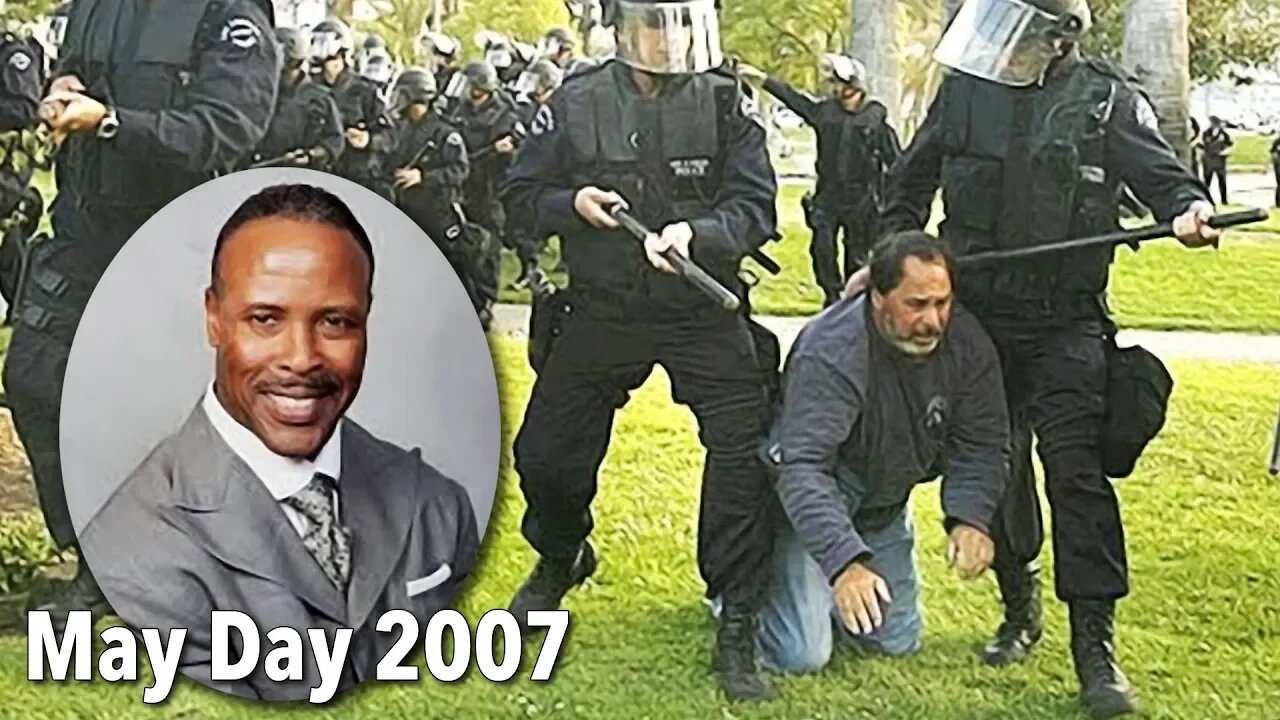 Rev Dr Lewis Logan II on Illegal Riot MacArthur Park, L.A. Mayday 2007