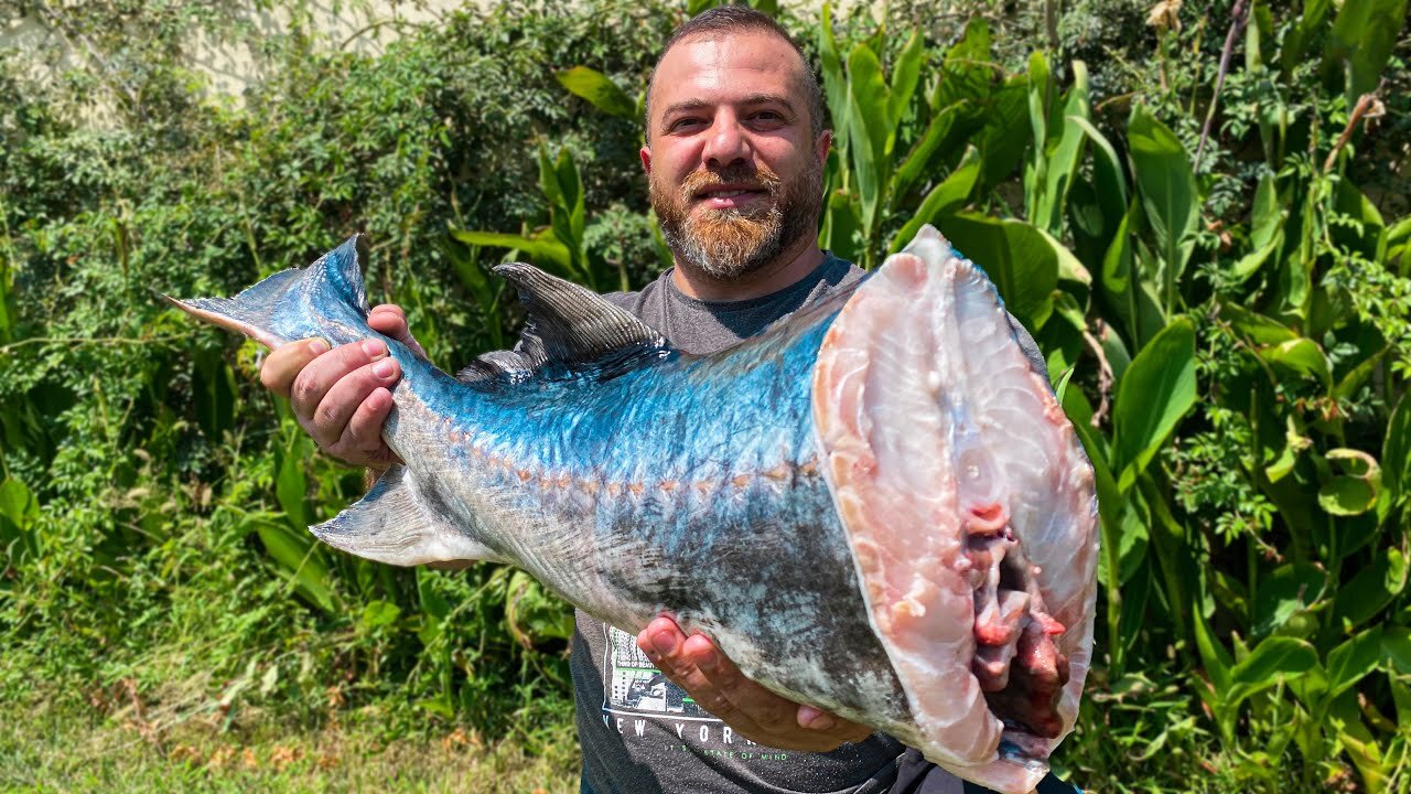 A HUGE BELUGA SMOKED IN A BOX! THE EASIEST WAY TO SMOKE FISH