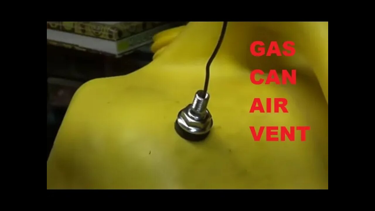 Installing A Gas Can Vent Cap That Won't Break & Will Not Pop Open - Tire Valve Stem Air Vent