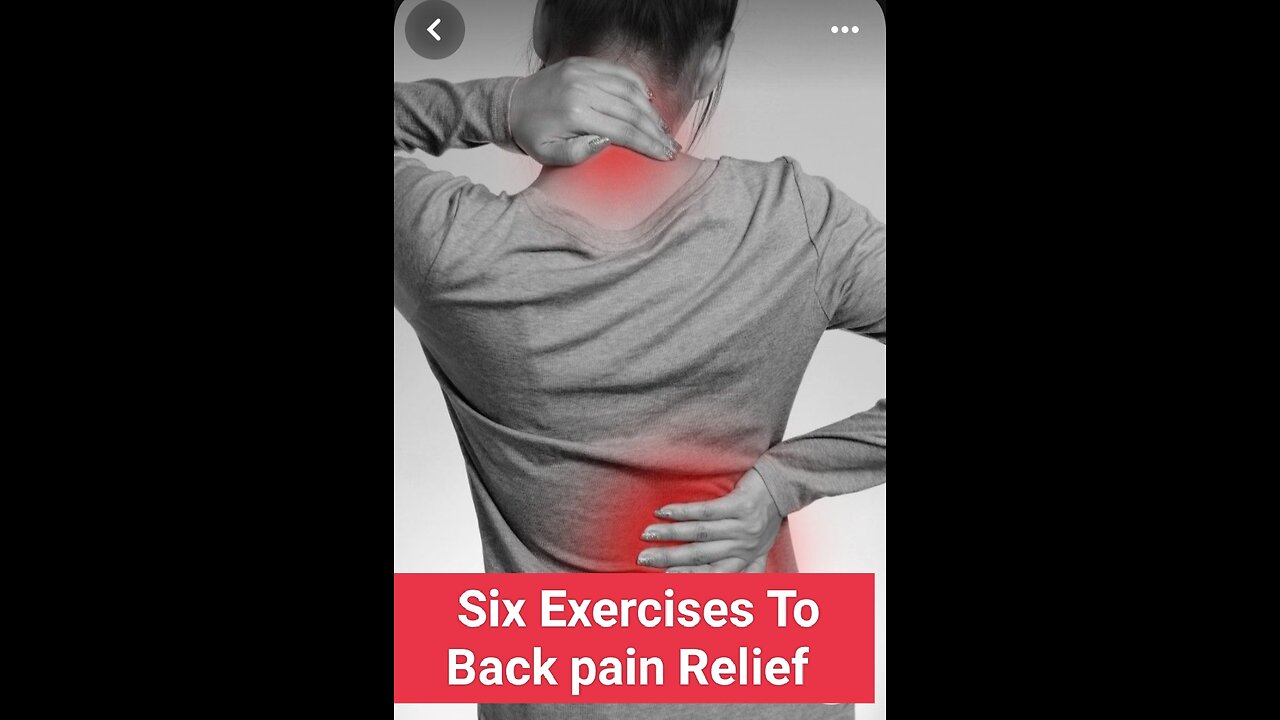 Six Exercises To Relief back pain