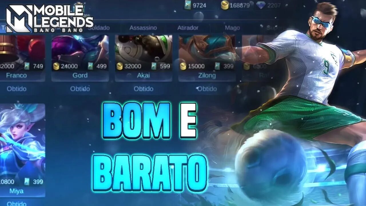 HERÓIS BONS E BARATOS NO MOBILE LEGENDS