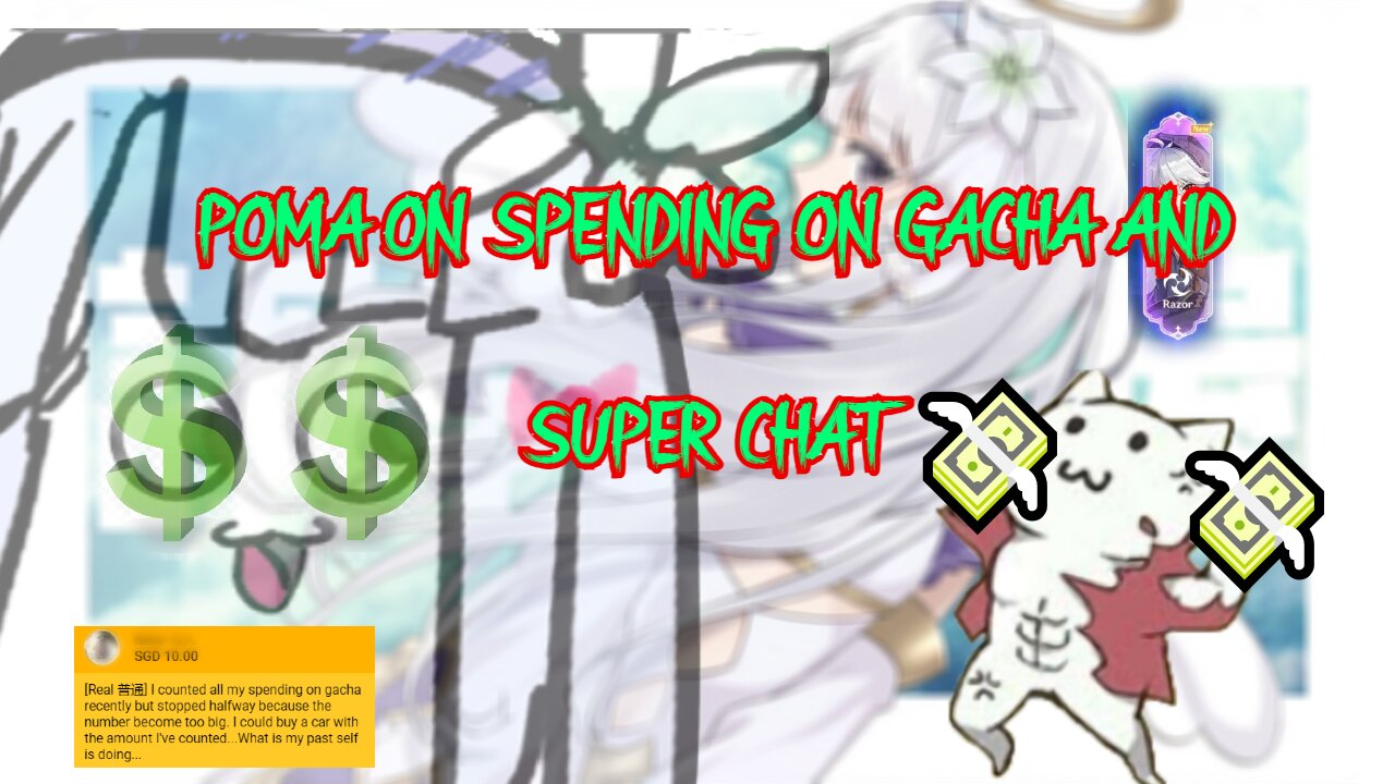 [VTuber] Shirayuri Lily Poma on Gacha and super chat spending