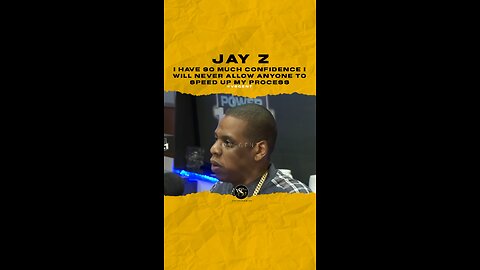 #jayz I have so much confidence I will never allow any1 to speed up my process🎥 @breakfastclubam