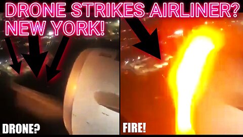 🤯FAA COVER UP! DRONE Strikes An AIRLINER Over New York CITY leaving LaGuardia!