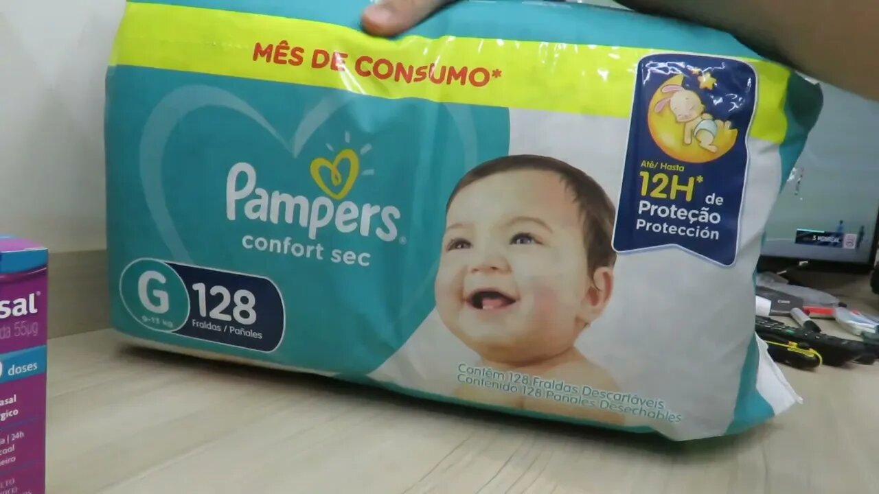 Fralda Pampers Confort Sec G 128 Unidades, Pampers