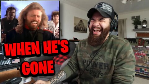 First Time Hearing BEE GEES - When He's Gone REACTION