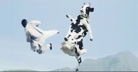 Part 1 $ Man V$ Cow Kung Fu Karate cow 👼 Vs 🐮_ Entertainment _ Short video