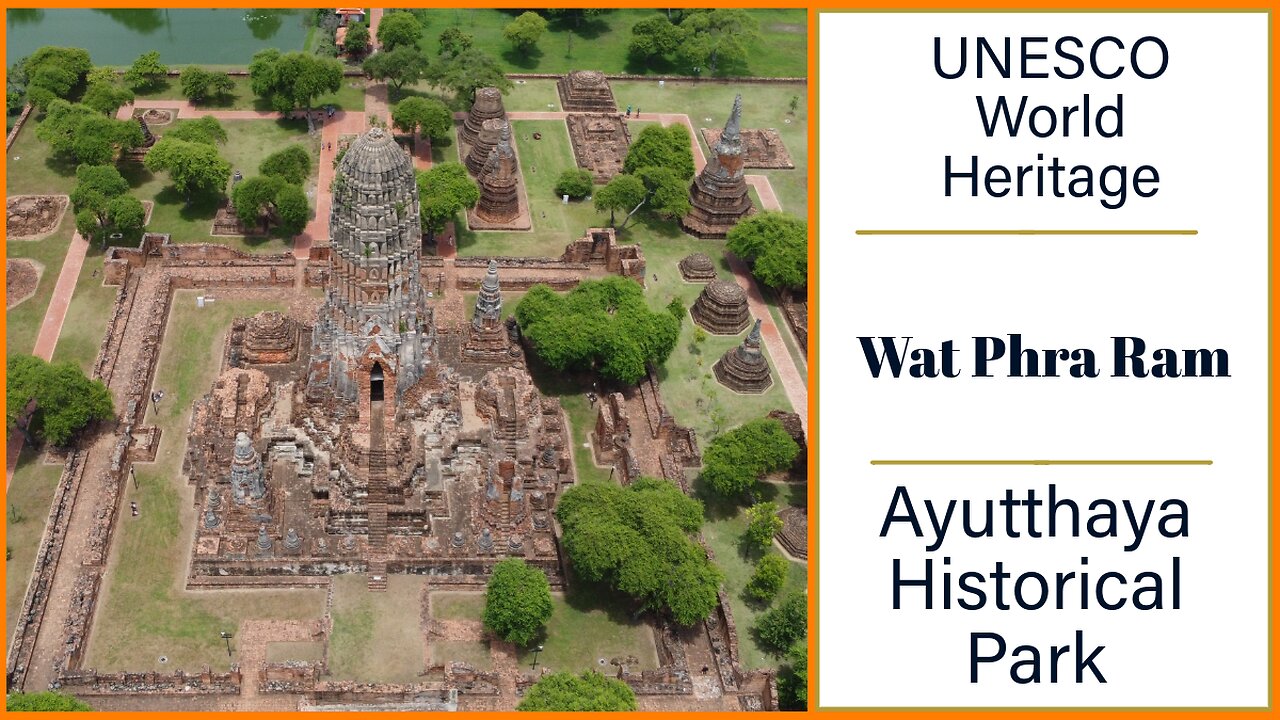 Wat Phra Ram วัดพระราม UNESCO World Heritage Site- Built in 1369 - Ayutthaya Thailand 2024