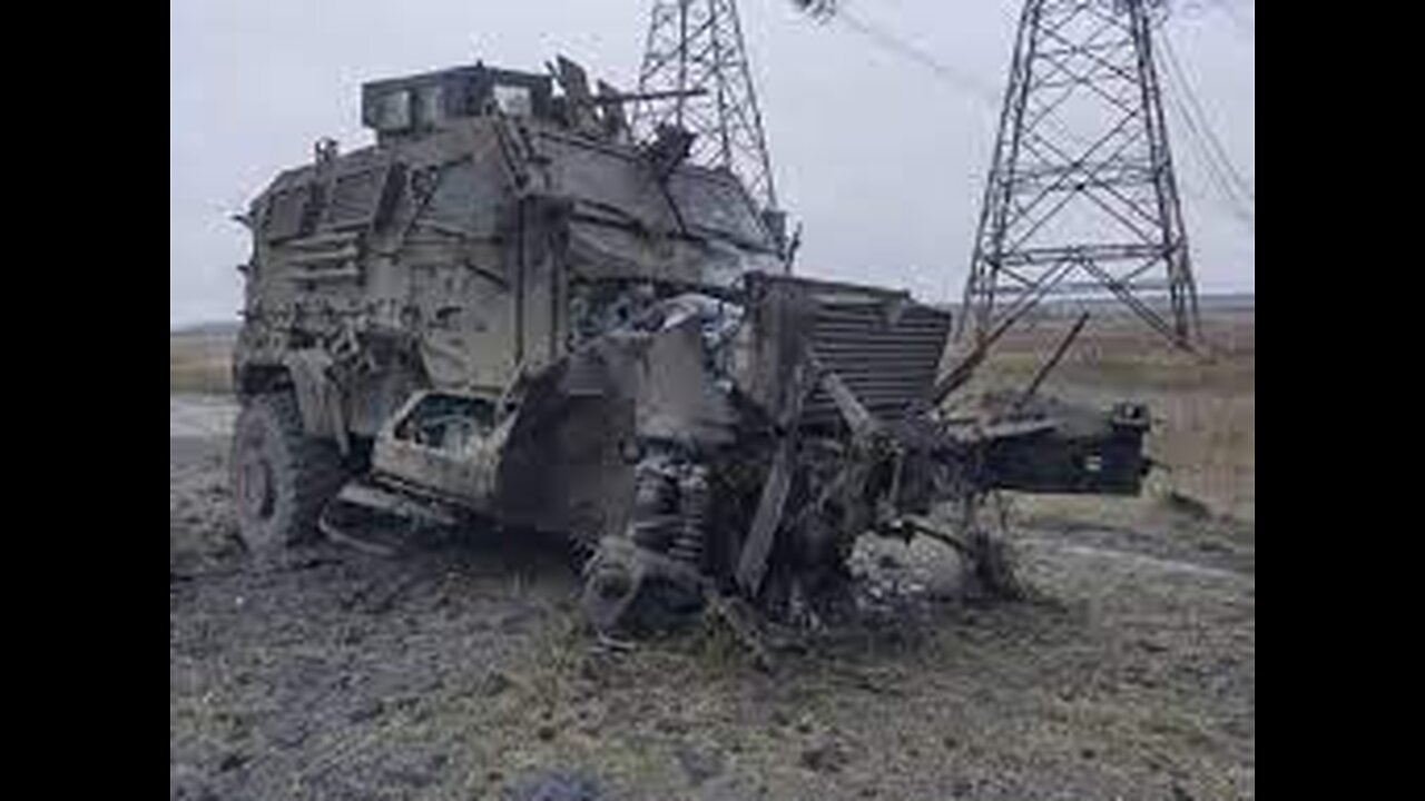 Maxxpro estadounidense destruido de la OTAN/Ucrania