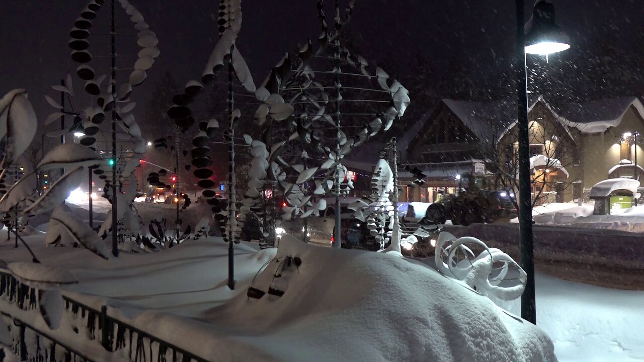 Tahoe Winter Series-Ep.2 Snowstorm drive thru S.Lake Tahoe early evening