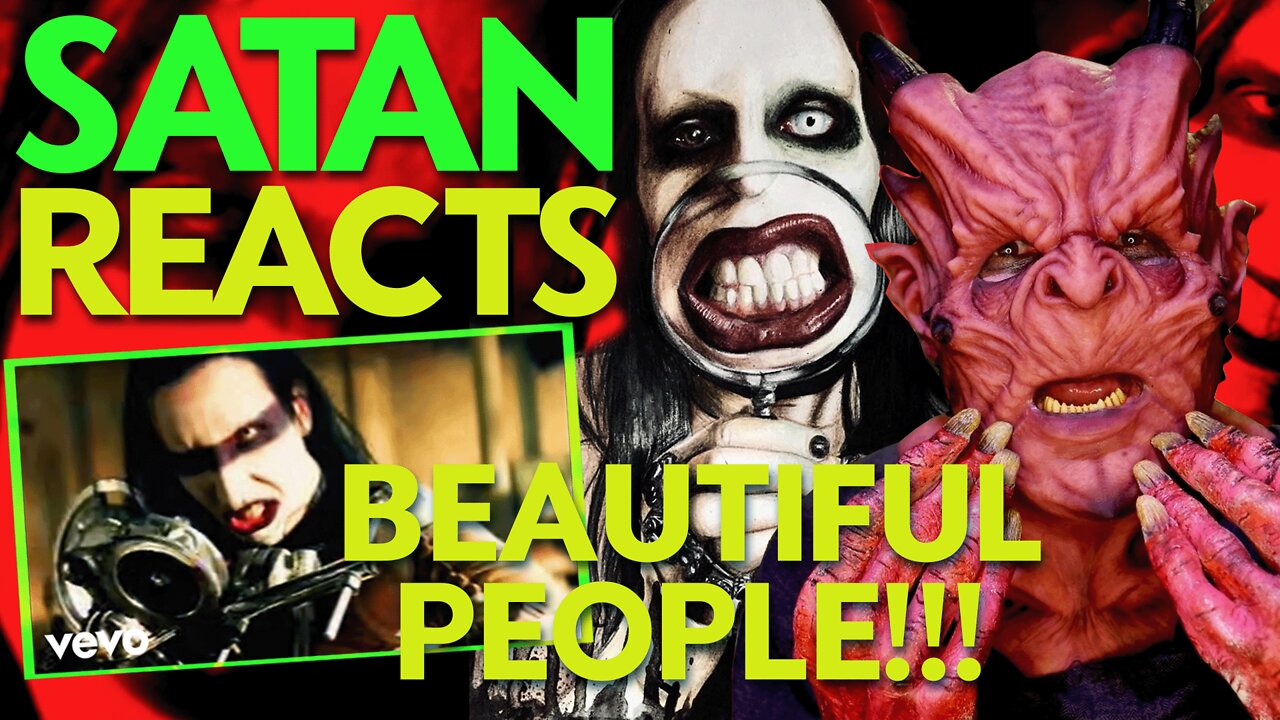 SATANS First Time Hearing MARILYN MANSON "The Beautiful People" Reaction 🤘😈🤘 "He's My Son!!!"