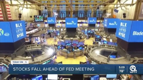 Stocks dip into bear market before big announcement by Federal Reserve