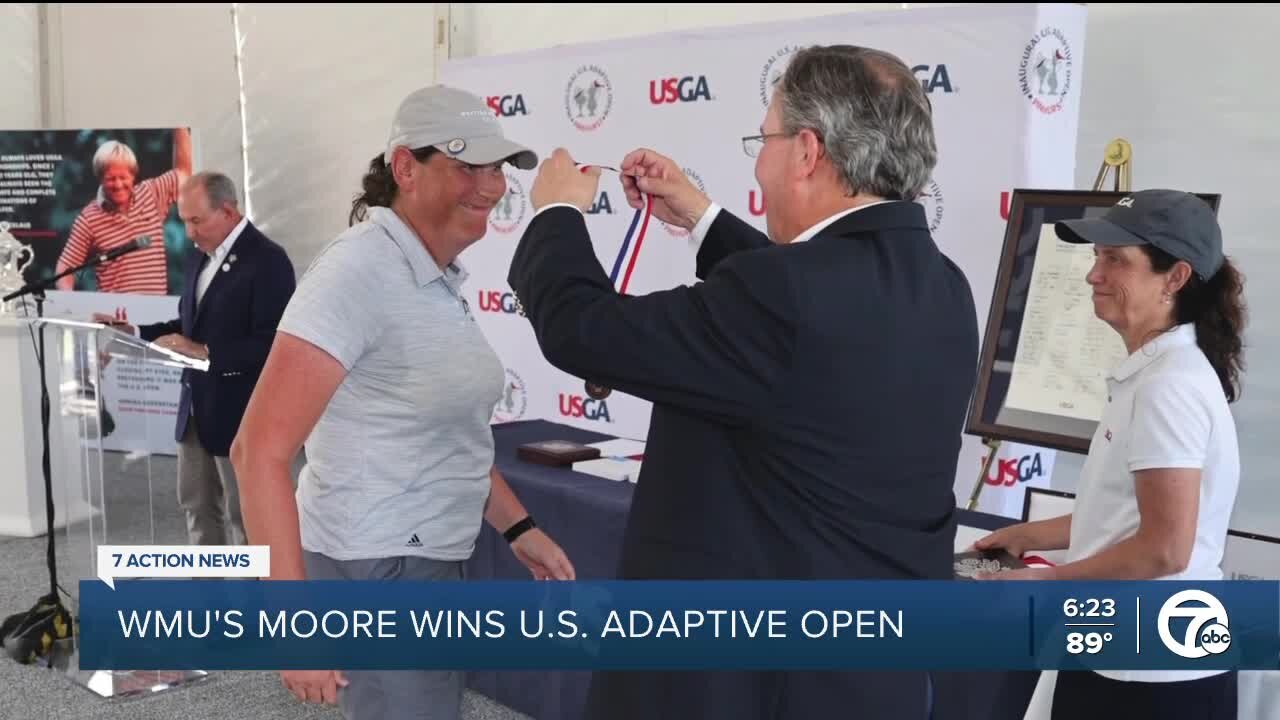 WMU women's golf coach Kim Moore wins the inaugural U.S. Adaptive Women's Open