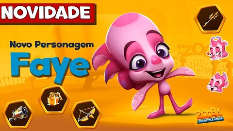 Faye "POLVO" Novo Personagem Chegou no Zooba: Jogo de Batalha Animal