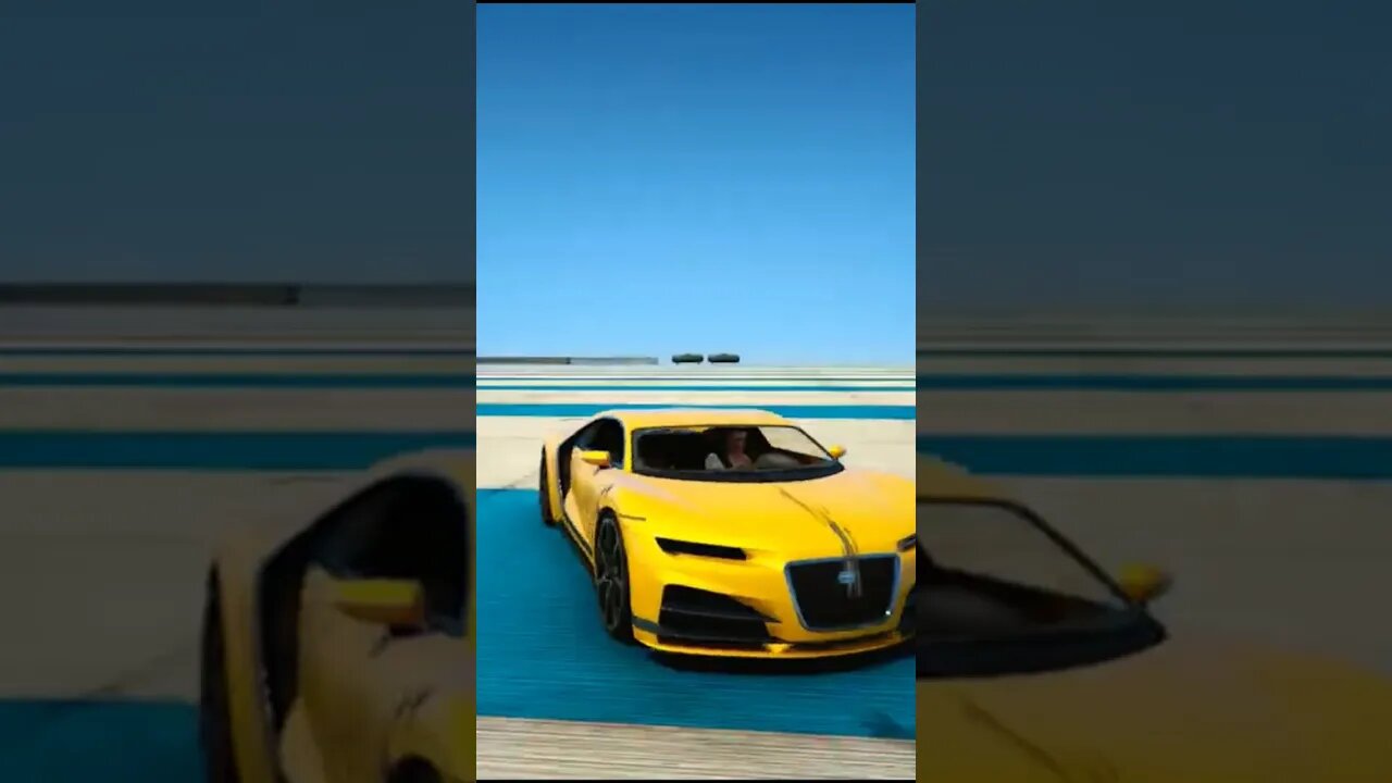Gta v dangerous super car stunt #shorts