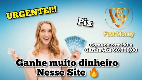 🔥URGENTE🔥 GANHE MUITO DINHEIRO COM ESSE SITE 🤑 Comece com 50 no PIX e Ganhe Até 60.000,00