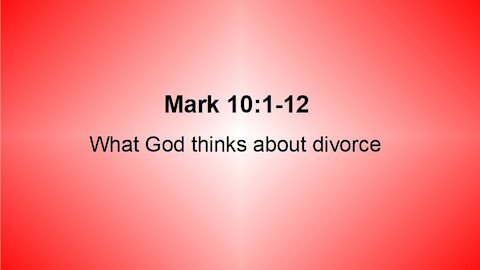 Mark 10:1-12