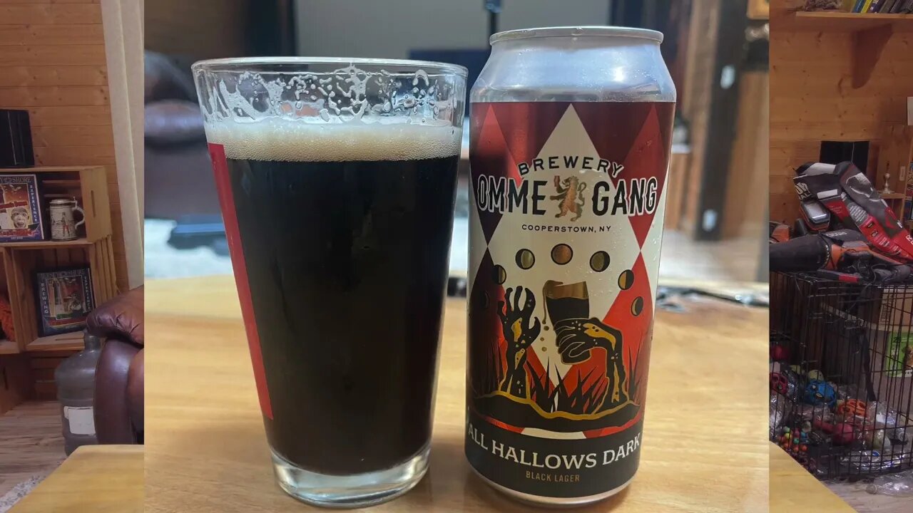 Omme Gang All Hallows Dark Black Lager Beer Review