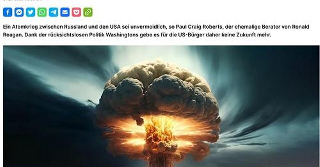 Lawrow Heißer Krieg nun offiziell Unvermeidlicher Atomkrieg bestätigt aus USA