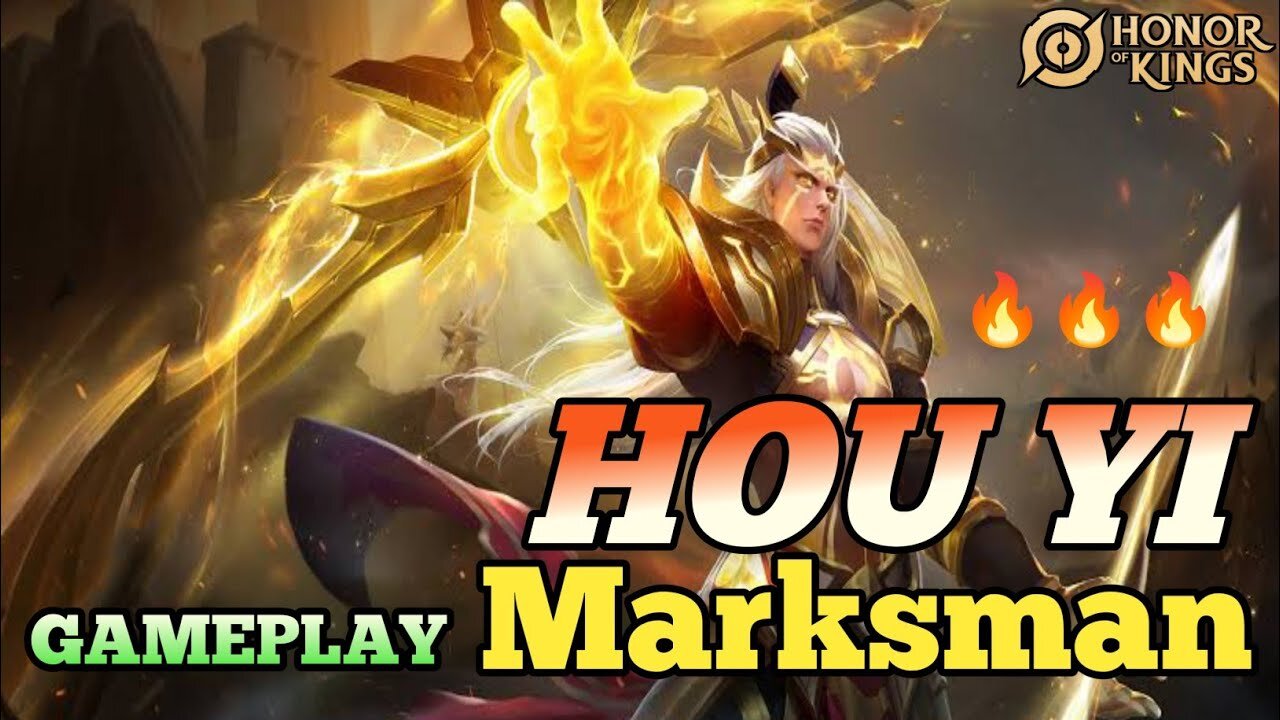 Honor of Kings (HOK) Hou Yi Gameplay Solo Ranked - Honor of Kings