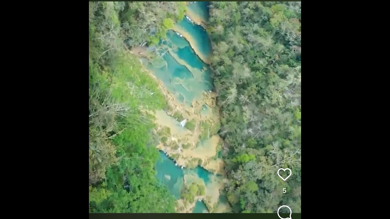 view from the top of semuc champey