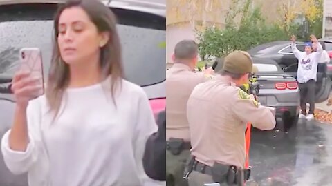 INSANE mother almost gets her son shot by police