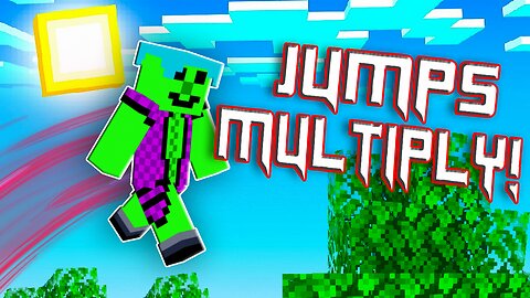 Minecraft But Jumping Keep Multiplying!!