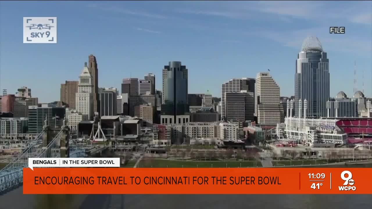 The city of Cincinnati is trying to cash in on the Super Bowl