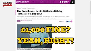 More Labour Fines, £1000 for blue badge users