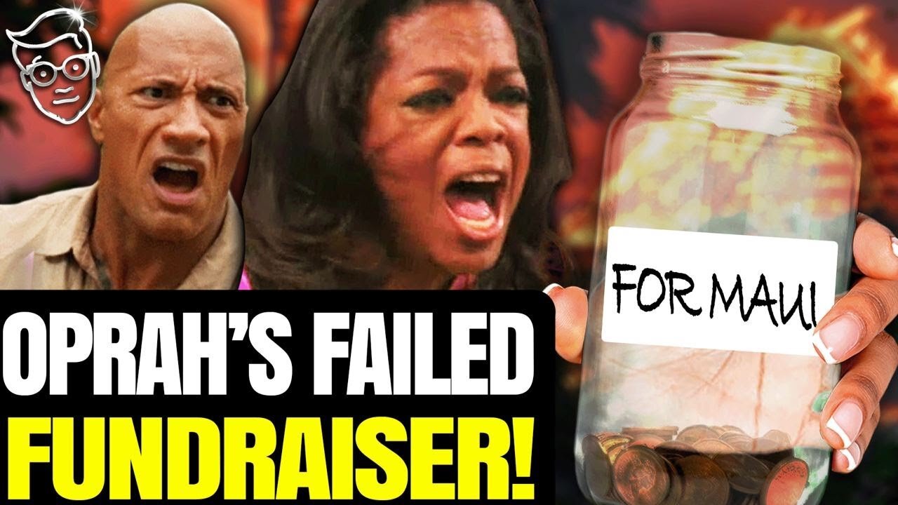 Oprah & The Rock's FRAUD Maui 'Fundraiser' BOMBS, Only $5K Raised?! Internet DESTROYS 'Greedy' Oprah