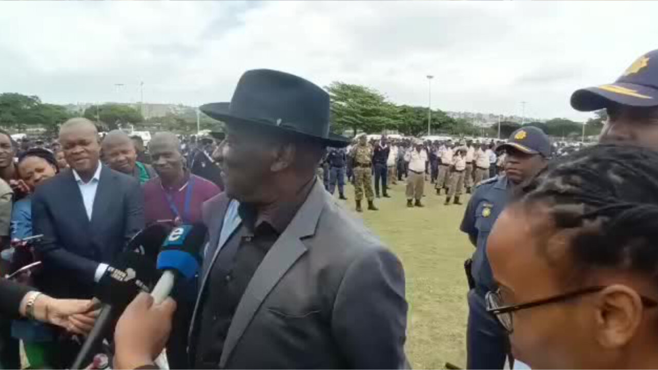 WATCH: General Bheki Cele Assures People They Will Be Safe at Zulu King's Coronation in Durban